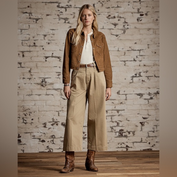 Ralph Lauren  RRL Stiles Sheep Suede 100% jacket Size 3 - Picture 4 of 16